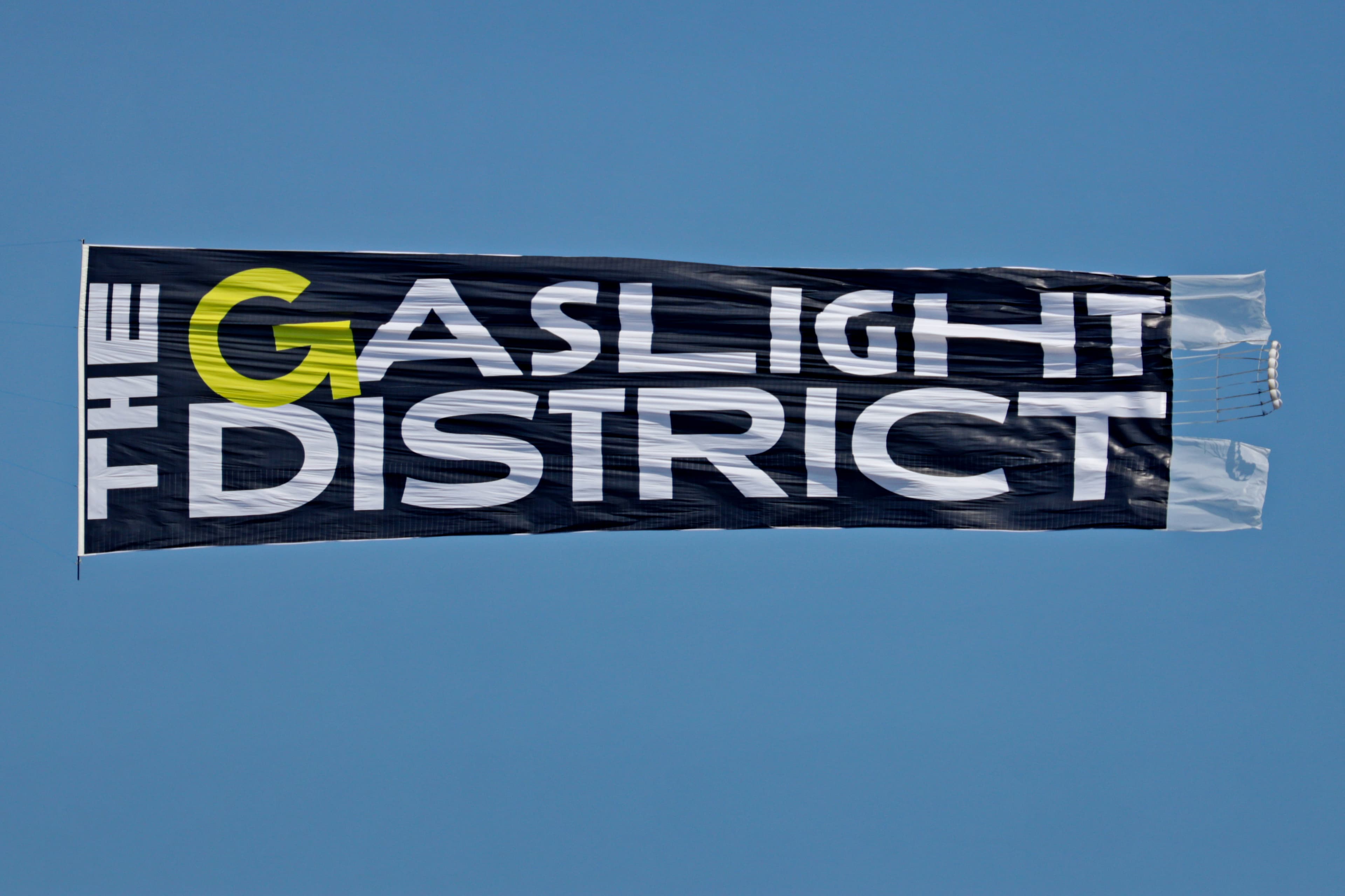 The Gaslight District billboard banner