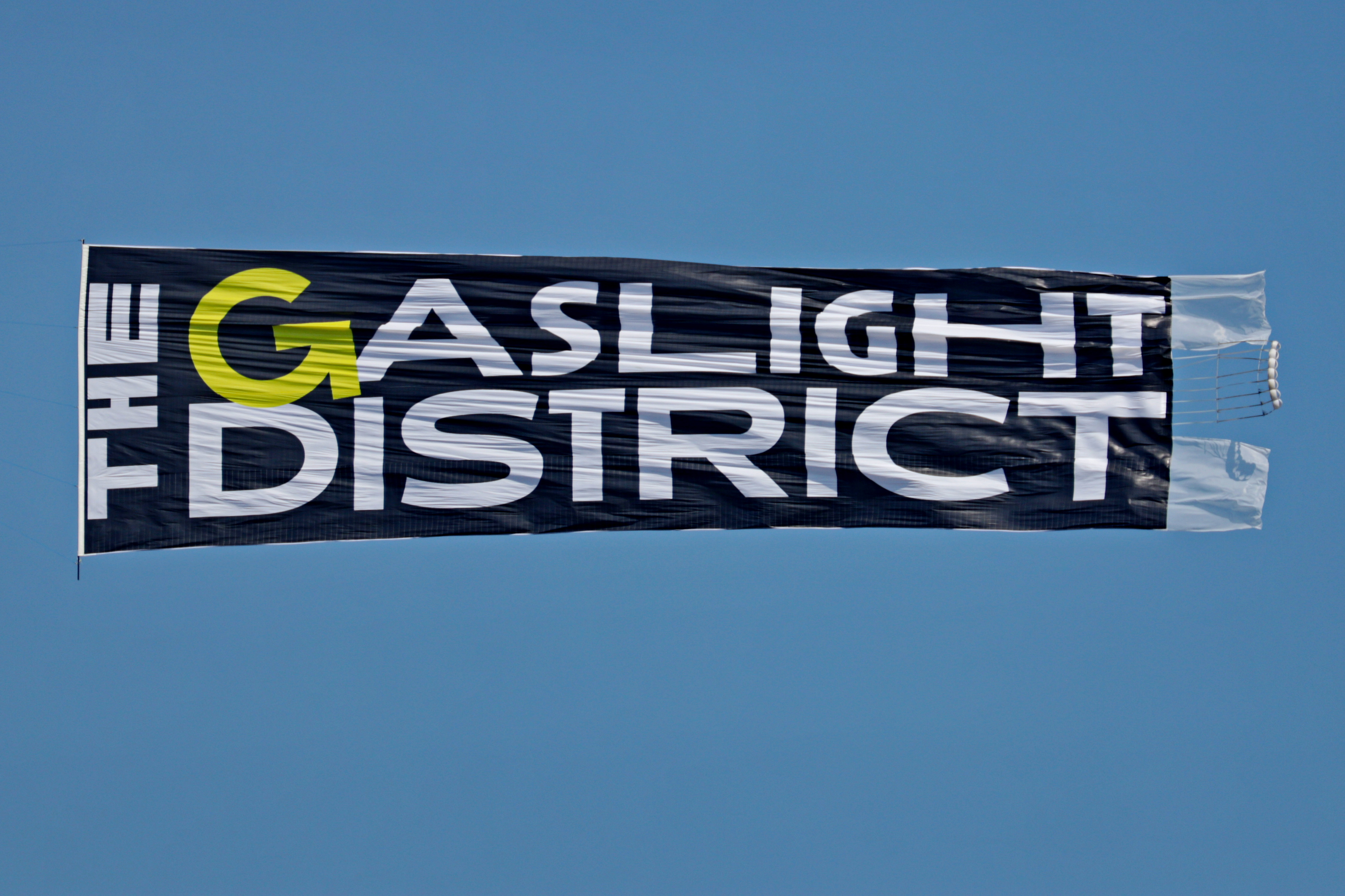 The Gaslight District billboard banner